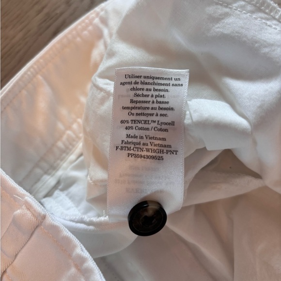 Everlane The Draper White Pleated Pant In Buttersmooth Size 10S - Picture 10 of 16